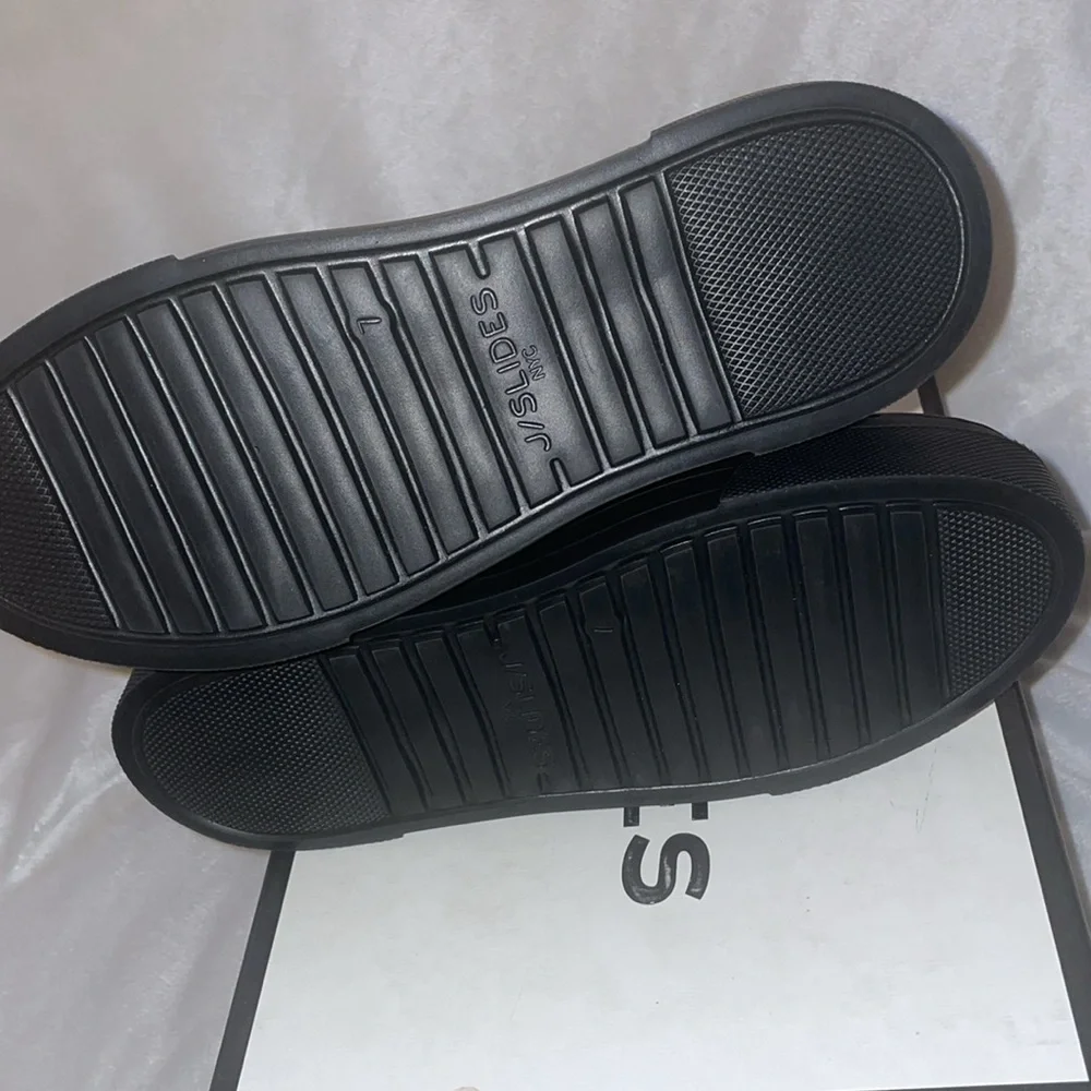 NWT J/SLIDES AILEEN Leather Slip-on Sneaker in Black/Black - Picture 9 of 10